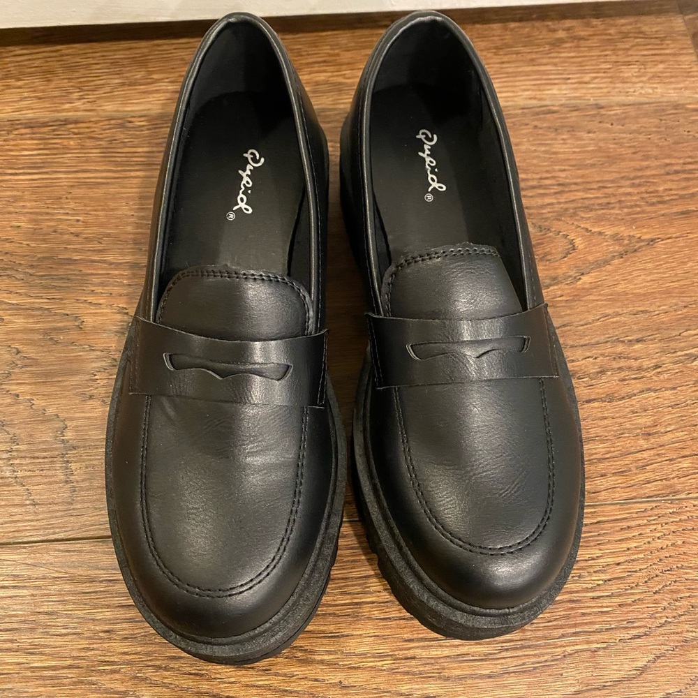 Qupid Chunky Platform Loafers